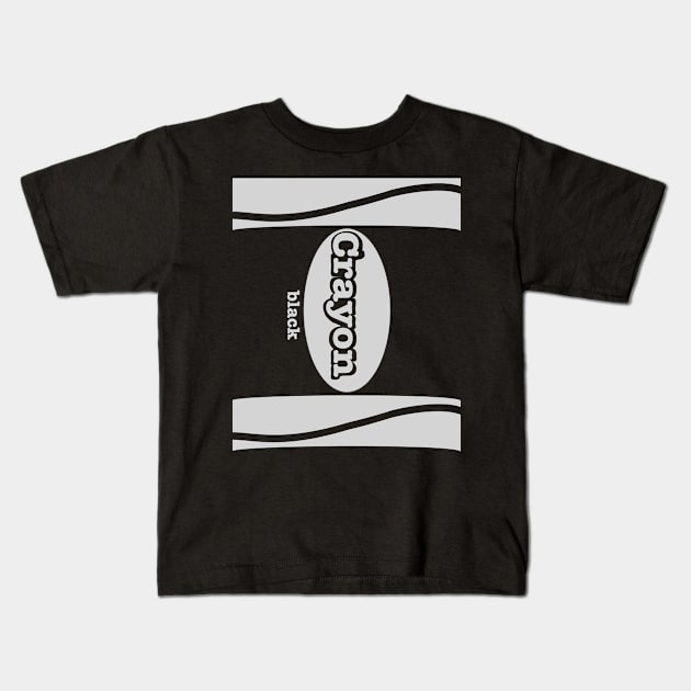 Color Black Kids T-Shirt by TonTomDesignz